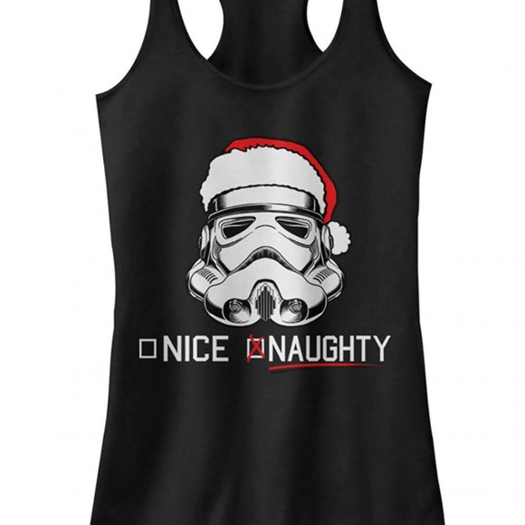 starwars Tops - Star Wars Women’s Holiday Trooper Junior’s Tank